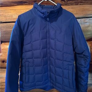 COLUMBIA WOMENS DOWN PUFFER JACKET NEW WITHOUT TAGS. BEAUTIFUL ROYAL BLUE COLOR